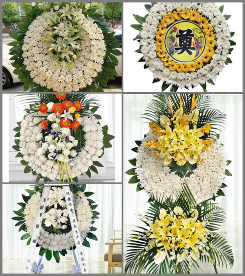湖北黄冈市英山县方家咀乡葫芦盆村花圈速递